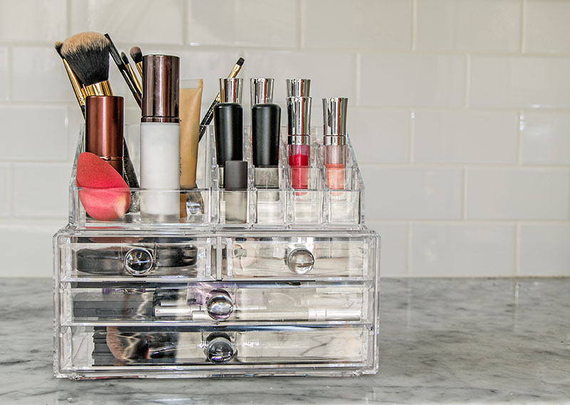 organizar maquiagem