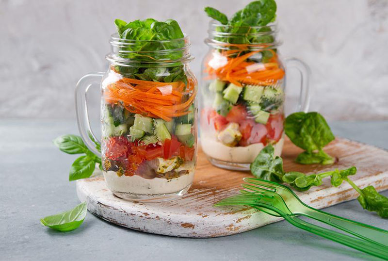 Salada no Pote