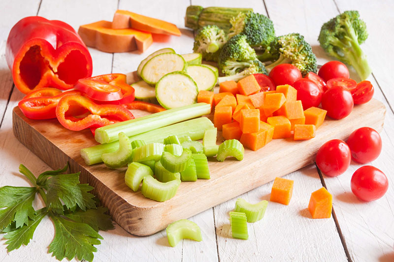 cortes em vegetais
