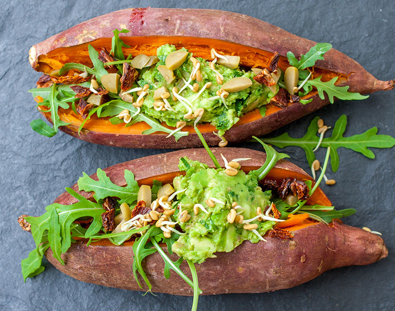 batata doce assada