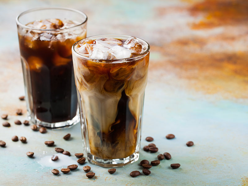 cafe gelado com baunilha