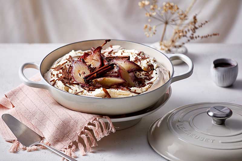 pavlova de pera