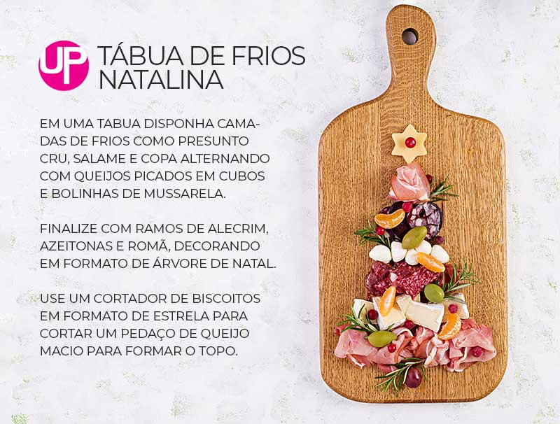 tábua de frios natalina