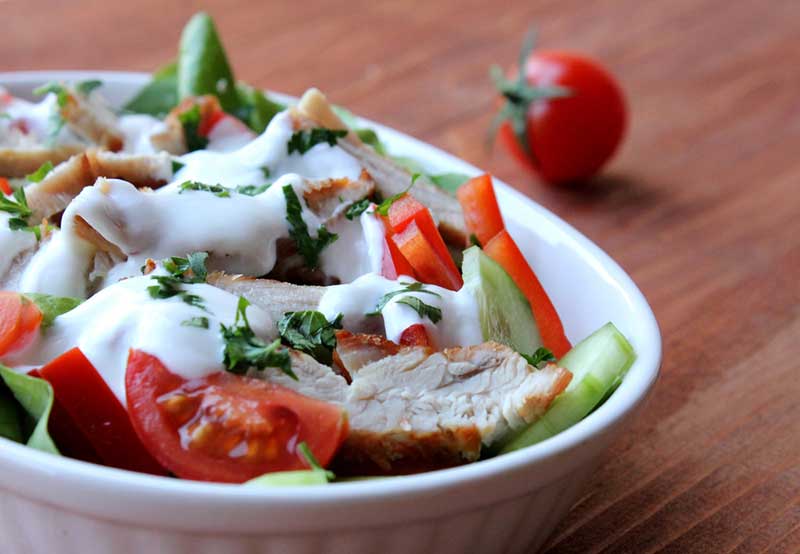 molho de iogurte para saladas