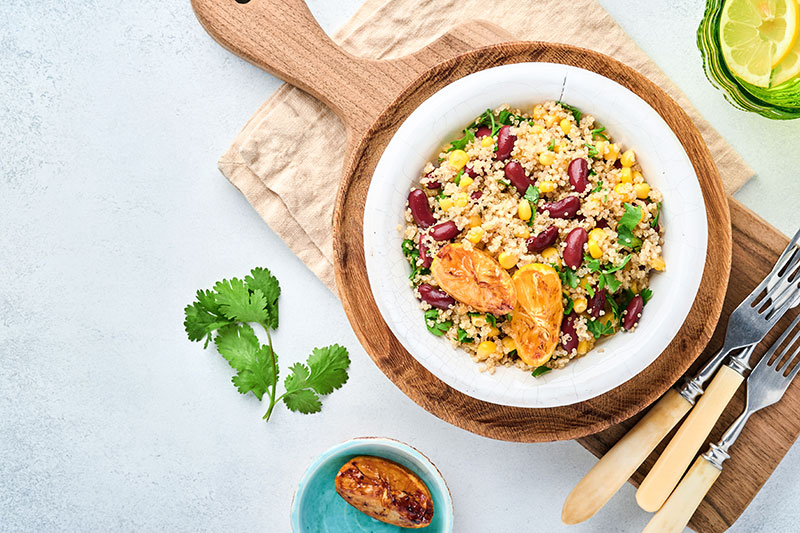 salada de grãos