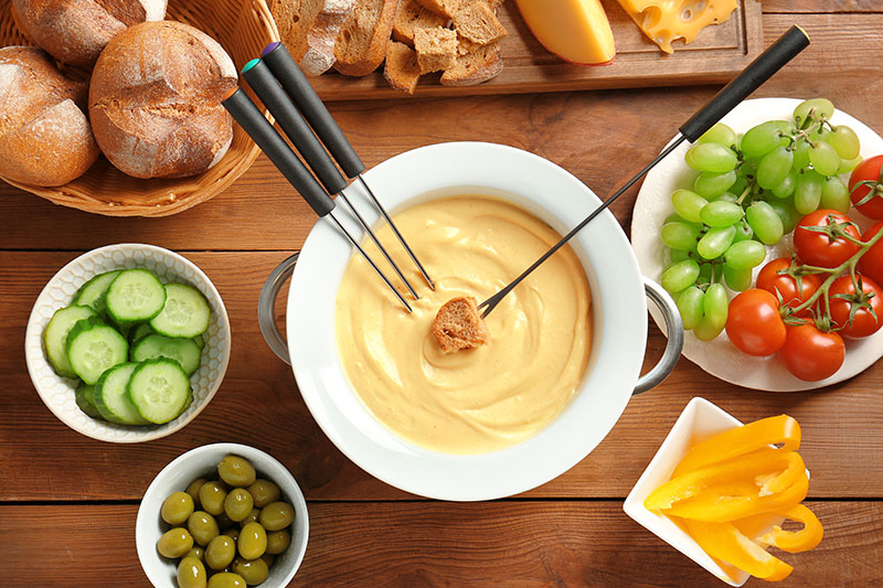 acompanhamentos para fondue