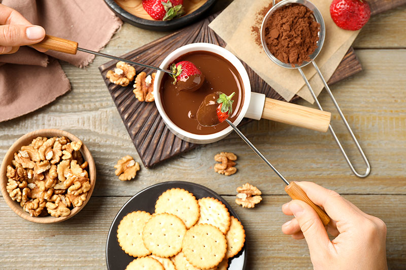 Acompanhamentos para fondue