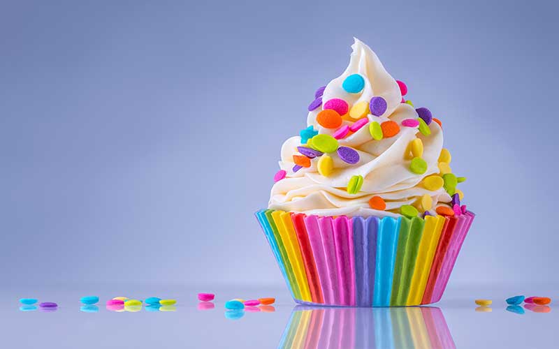 cupcake rainbow