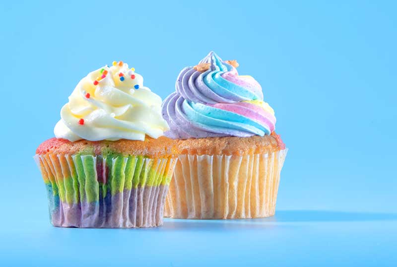 cupcake rainbow