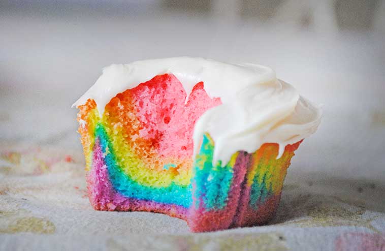 cupcake rainbow