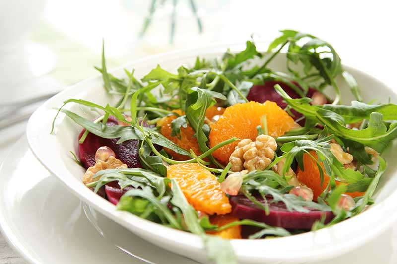 frutas na salada