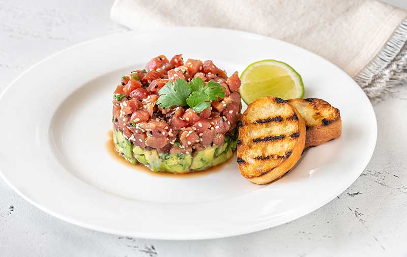 tartar de atum e avocado