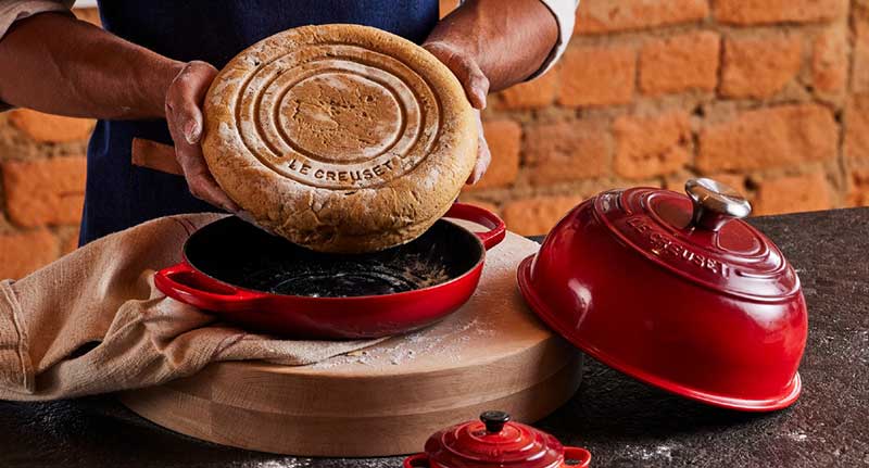 panela para assar pão le creuset