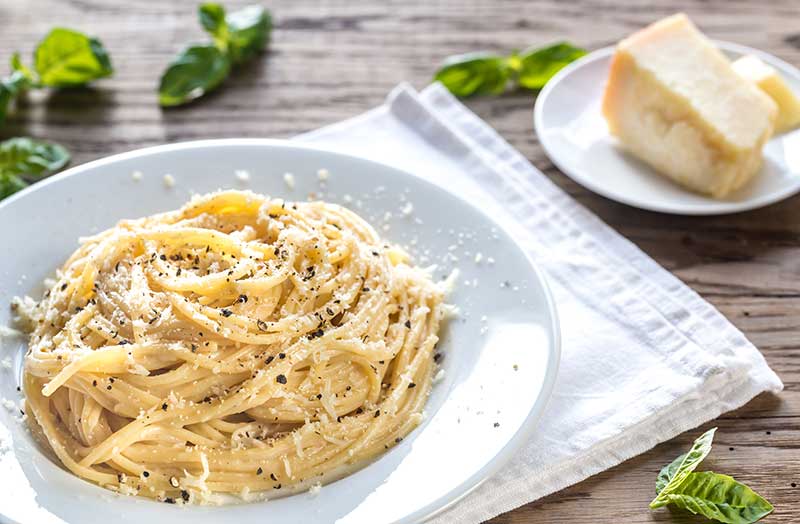 receita cacio e pepe