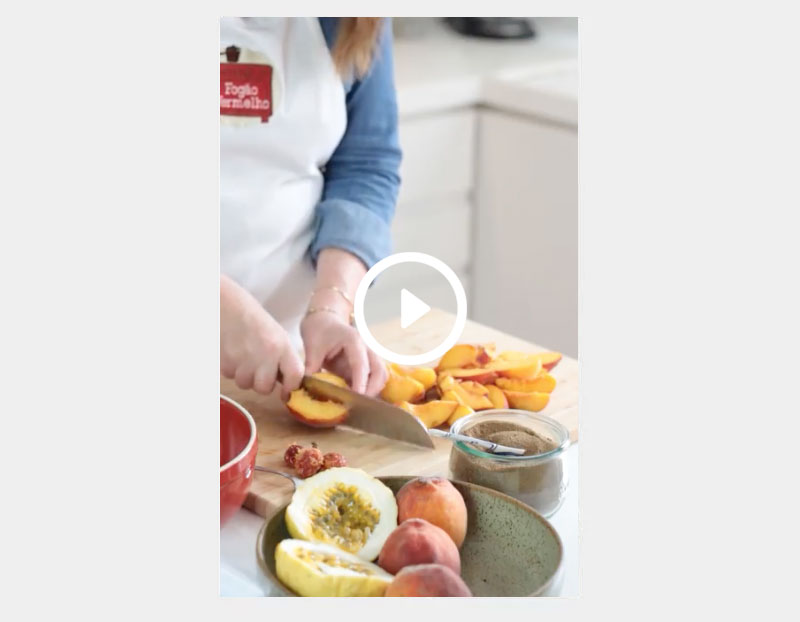 como fazer frutas assadas