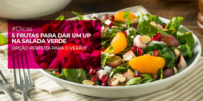 cinco frutas para a salada