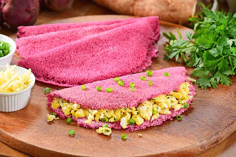como fazer tapioca rosa