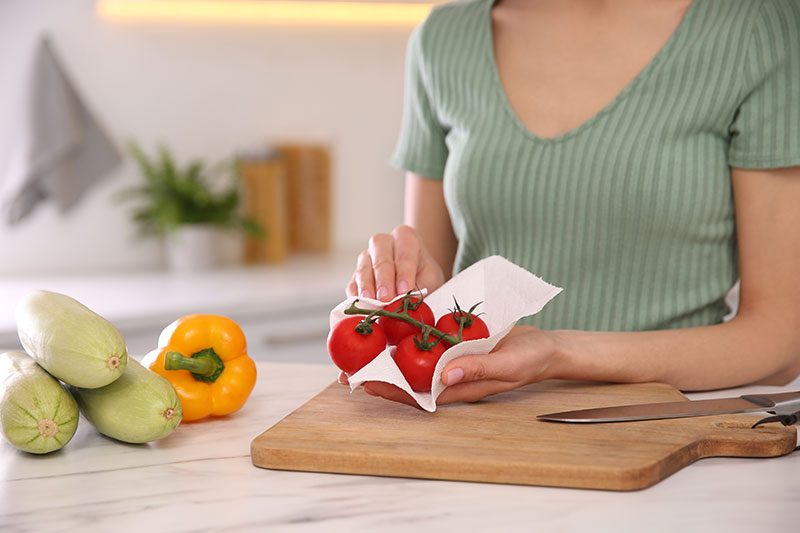 higienizar vegetais