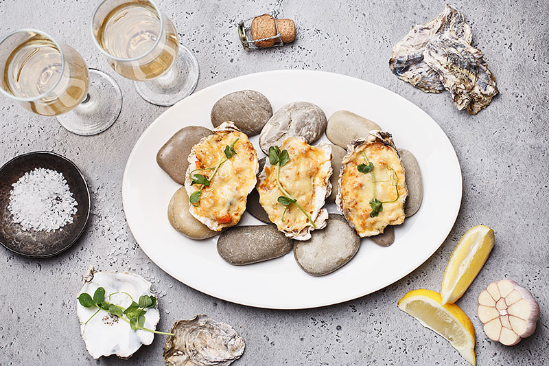 receita de ostras gratinadas