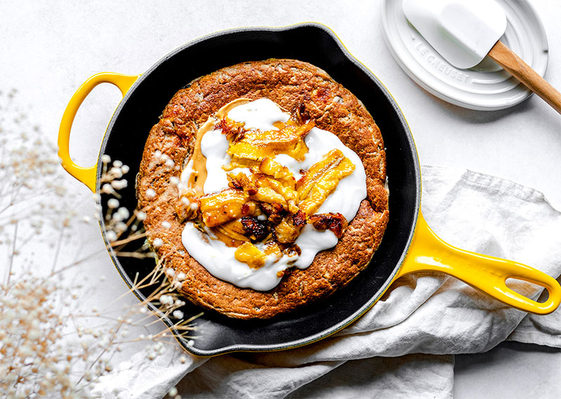 panqueca vegana de banana
