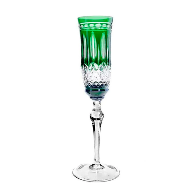 Taça de Cristal para Champagne Strauss Verde Escuro 240ml
